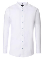 Chemise Venti MODERN FIT UNI POPELINE blanc avec col Col montant en coupe moderne