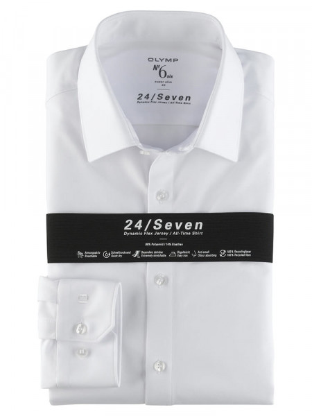 OLYMP No. Six 24/Seven super slim jersey overhemd
