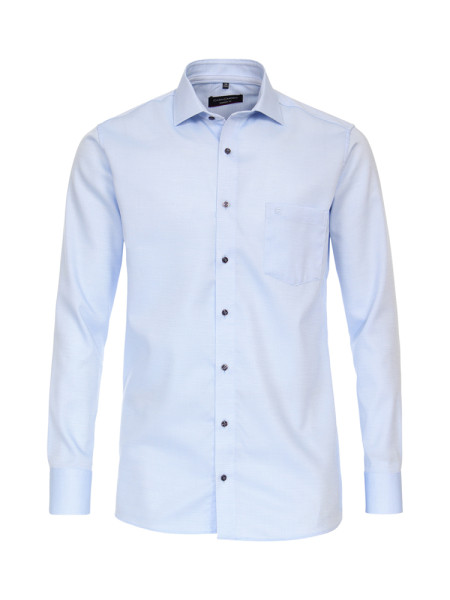 CASAMODA shirt MODERN FIT UNI POPELINE light blue with Kent collar in modern cut