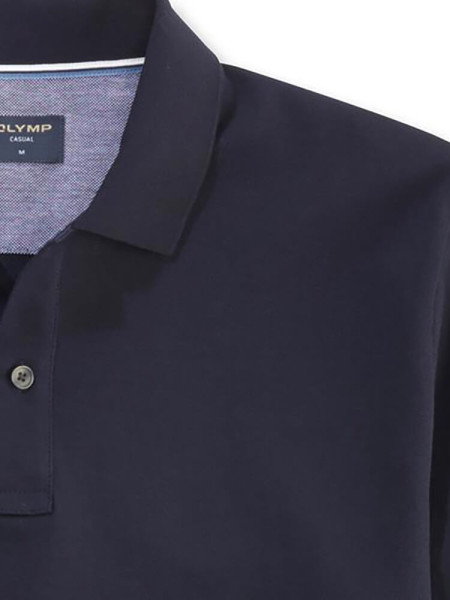 OLYMP Poloshirt Marine Piqué