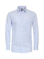 CasaModa shirt COMFORT FIT UNI POPELINE light blue with Kent collar in classic cut