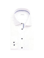 Seidensticker shirt MODERN UNI POPELINE white with Business Kent collar in modern cut