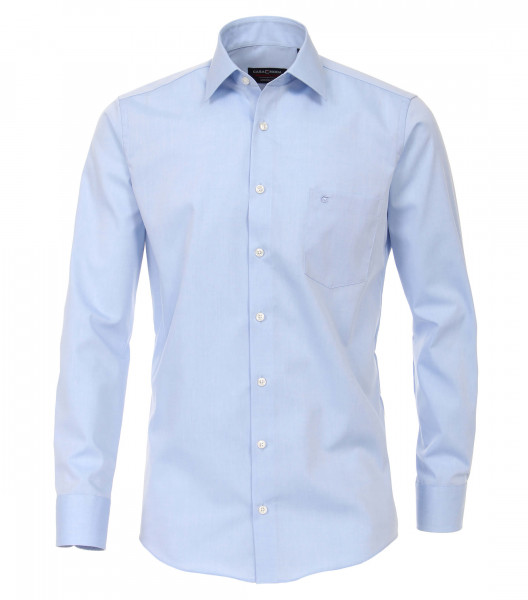 CASAMODA shirt MODERN FIT UNI POPELINE light blue with Kent collar in modern cut