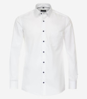 Redmond shirt COMFORT FIT TWILL white with Kent collar in classic cut