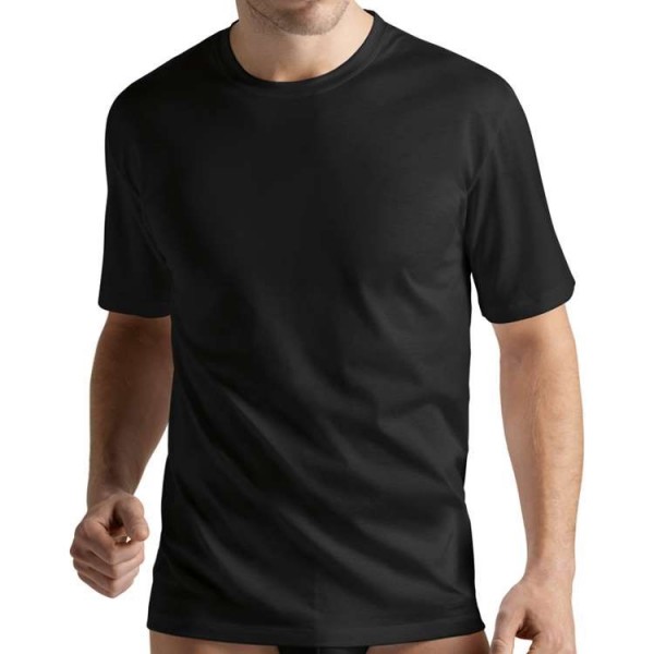 Hanro "COTTON SPORTY" schwarzes T-Shirt