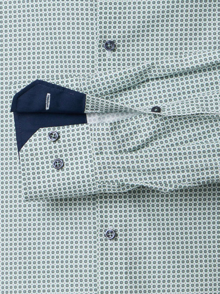 VENTI Regular Fit Hemd Grün Kent Popeline - Ansicht 2