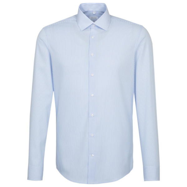 Seidensticker shirt SLIM FIT OFFICE light blue with Business Kent collar in narrow cut