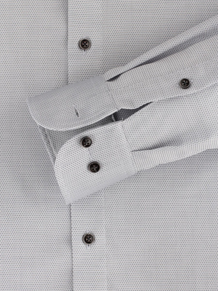CASAMODA Regular Fit Hemd Hellgrau Kent Natté - Ansicht 2