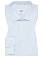 Eterna shirt SLIM FIT UNI POPELINE light blue with Kent collar in narrow cut