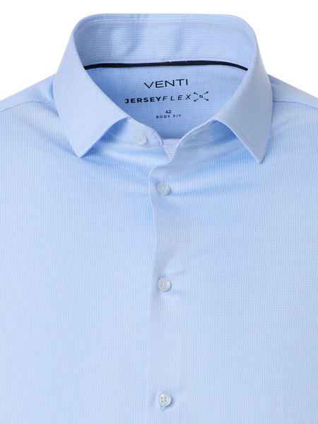 VENTI Slim Fit Hemd Hellblau Kent Jersey - Ansicht 1
