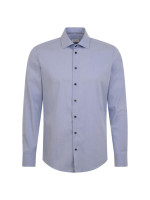 Seidensticker overhemd SLIM STRUCTUUR lichtblauw met Business Kent-kraag in smalle snit