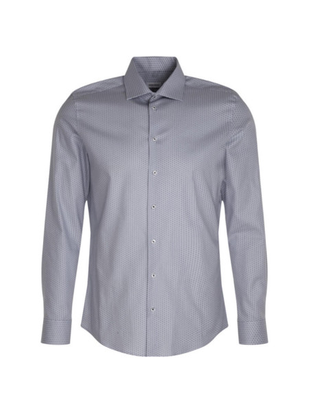 Seidensticker shirt SLIM TWILL light blue with Business Kent collar in narrow cut