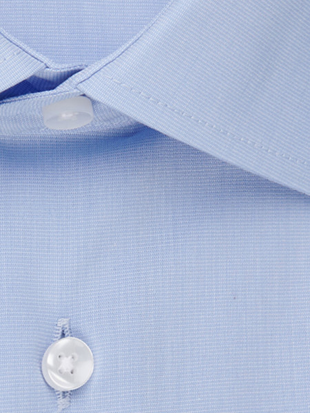 SEIDENSTICKER Tailored Fit Hemd Hellblau Business Kent Fil à Fil - Ansicht 3
