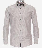 Venti Hemd MODERN FIT UNI POPELINE hellblau mit Button Down Kragen in moderner Schnittform