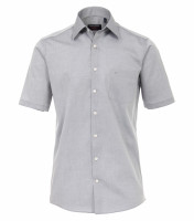 CASAMODA shirt COMFORT FIT UNI POPELINE grey with Kent collar in classic cut