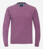 Redmond Pullover REGULAR FIT STRICK flieder mit Rundhals Kragen in klassischer Schnittform