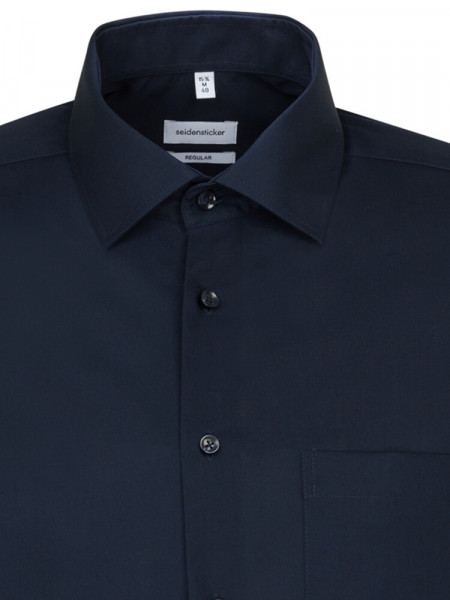 SEIDENSTICKER Regular Fit Hemd Marine Business Kent Popeline - Ansicht 2