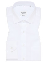 Eterna shirt MODERN FIT UNI POPELINE white with Kent collar in modern cut