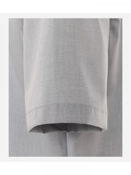 CASAMODA Comfort Fit Hemd Hellgrau Kent Popeline - Ansicht 2