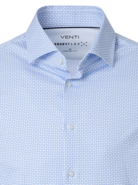 VENTI Regular Fit Hemd Hellblau Kent Jersey - Ansicht 1