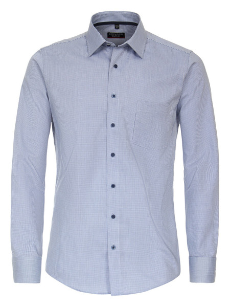 Redmond overhemd MODERN FIT STRUCTUUR lichtblauw met Kent-kraag in moderne snit