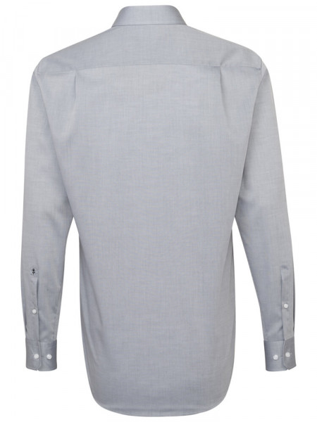 SEIDENSTICKER Regular Fit Hemd Grau Business Kent Chambray