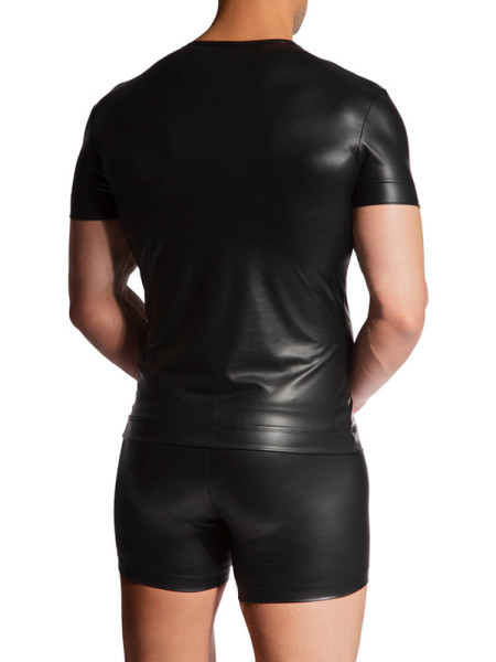 MANSTORE Regular Fit Schwarz Microfaser