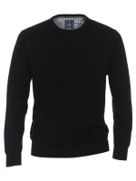 Pull Redmond REGULAR FIT MELANGE noir avec col Col rond en coupe classique