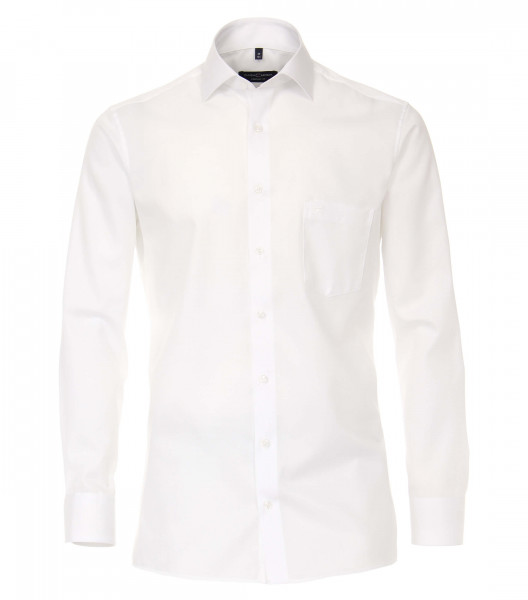 CasaModa shirt COMFORT FIT TWILL white with Kent collar in classic cut