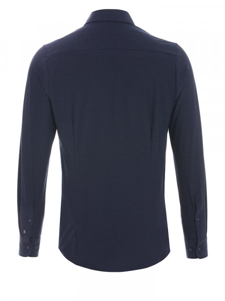 PURE Extra Slim Fit Hemd Marine Haifisch Jersey