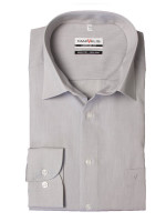 Marvelis COMFORT FIT Hemd CHAMBRAY grau mit New Kent Kragen in klassischer Schnittform