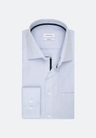 Seidensticker Hemd REGULAR FIT STRUKTUR hellblau mit Business Kent Kragen in klassischer Schnittform