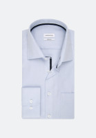 Seidensticker shirt REGULAR FIT STRUCTURE light blue with Business Kent collar in classic cut