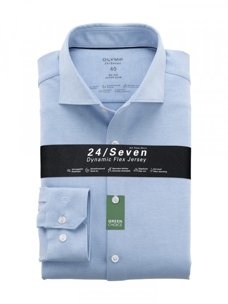 OLYMP No. Six 24/Seven super slim jersey overhemd