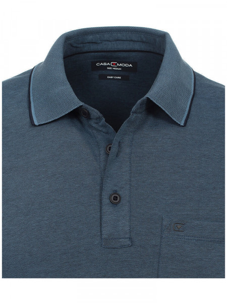 CASAMODA Poloshirt Mittelblau Piqué - Ansicht 1