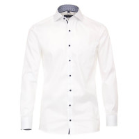 CASAMODA shirt MODERN FIT TWILL white with Kent collar in modern cut