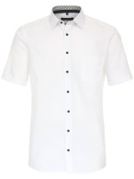 CasaModa overhemd COMFORT FIT UNI POPELINE wit met Kent-kraag in klassieke snit