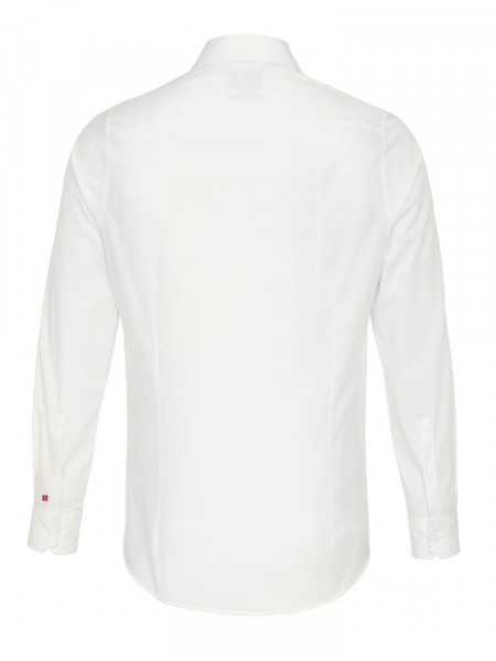 PURE Slim Fit Hemd Hellbeige Kent Popeline