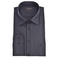 Chemise Jupiter MODERN FIT CHAMBRAY anthracite avec col Kent en coupe moderne