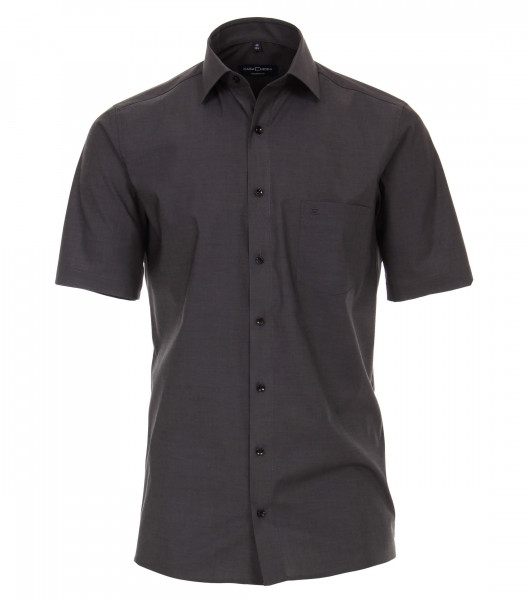 CASAMODA shirt MODERN FIT UNI POPELINE anthracite with Kent collar in modern cut