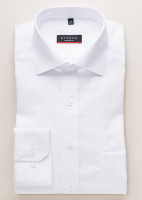 Eterna Hemd MODERN FIT UNI POPELINE weiss mit Classic Kent Kragen in moderner Schnittform