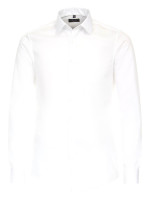 Redmond shirt SLIM FIT TWILL white with Kent collar in narrow cut