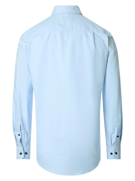 REDMOND Comfort Fit Hemd Hellblau Button-Down Fein Oxford