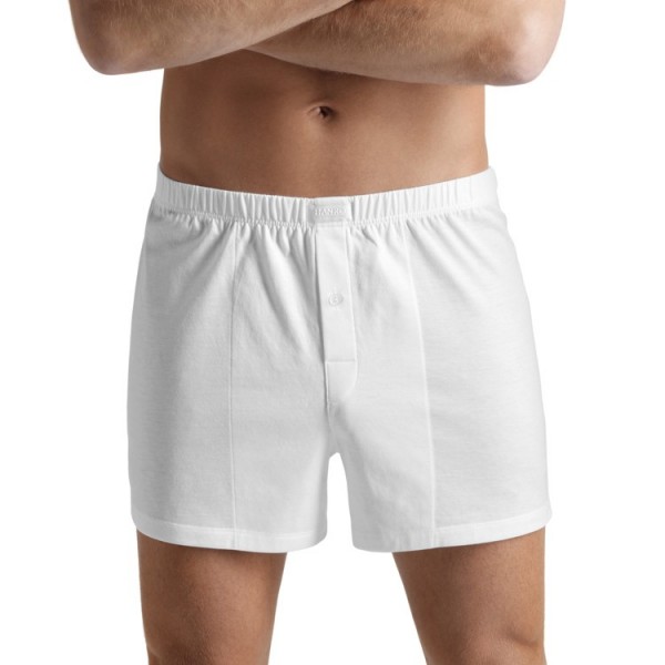 Hanro "COTTON SPORTY" weiße Boxer