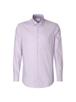 Seidensticker shirt MODERN TWILL lilac with Business Kent collar in modern cut
