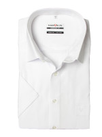 Marvelis COMFORT FIT shirt UNI POPELINE white with New Kent collar in classic cut