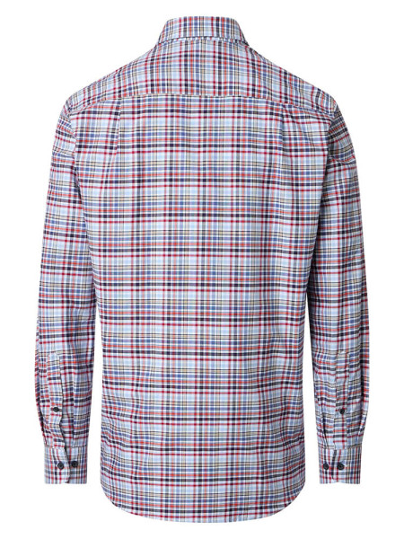 REDMOND Comfort Fit Hemd Rot Button-Down Fein Oxford