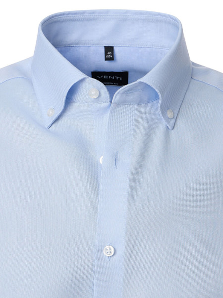 VENTI Regular Fit Hemd Hellblau Button-Down Fein Oxford - Ansicht 1