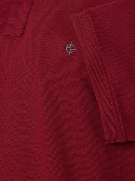 CASAMODA Poloshirt Dunkelrot Extrafeine Qualität - Ansicht 2