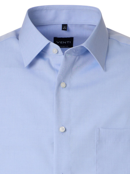 VENTI Comfort Fit Hemd Hellblau Kent Popeline - Ansicht 1